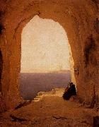 Karl Blechen Grotto in the Gulf of Naples oil painting artist